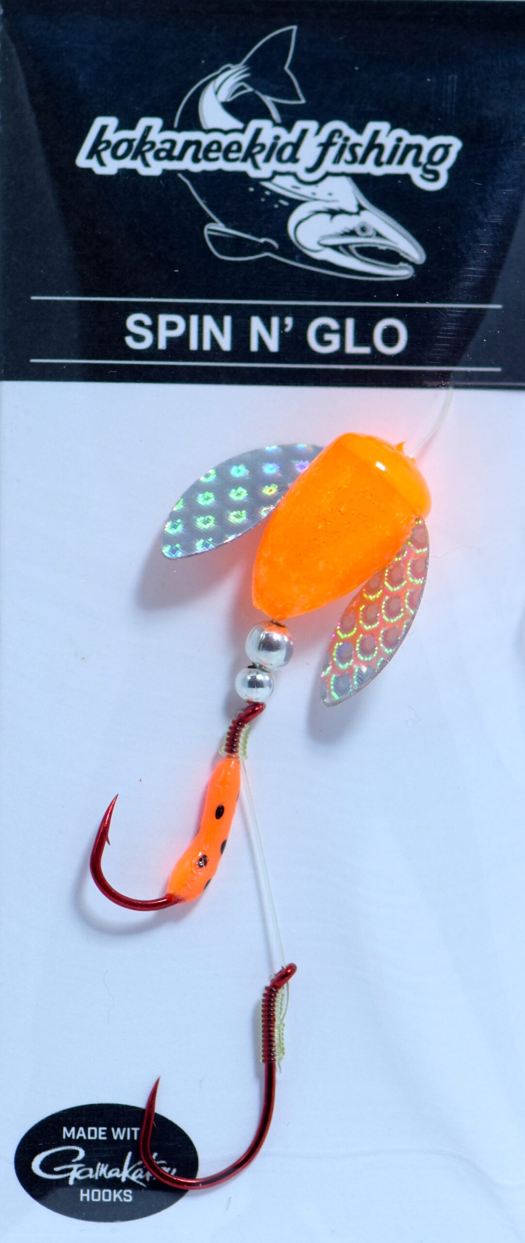 Spin N Glo – Glitter Orange #17 - Kokaneekid Fishing